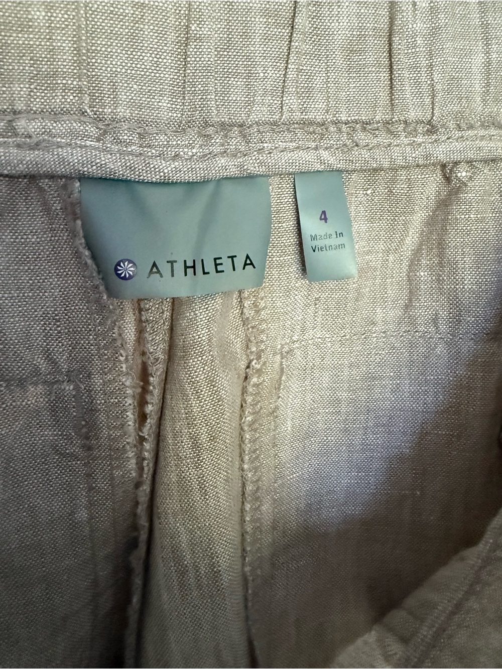 Athleta 💯 Linen Cropped Pants - Picture 3 of 12